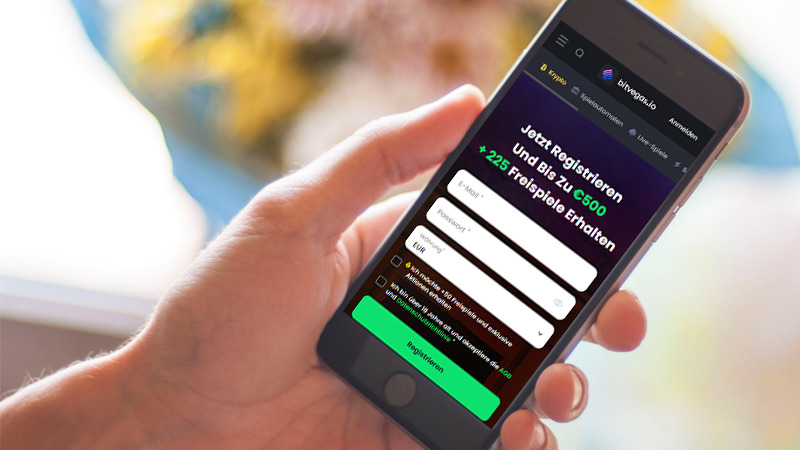 Bitvegas Casino auf dem mobilen Bildschirm