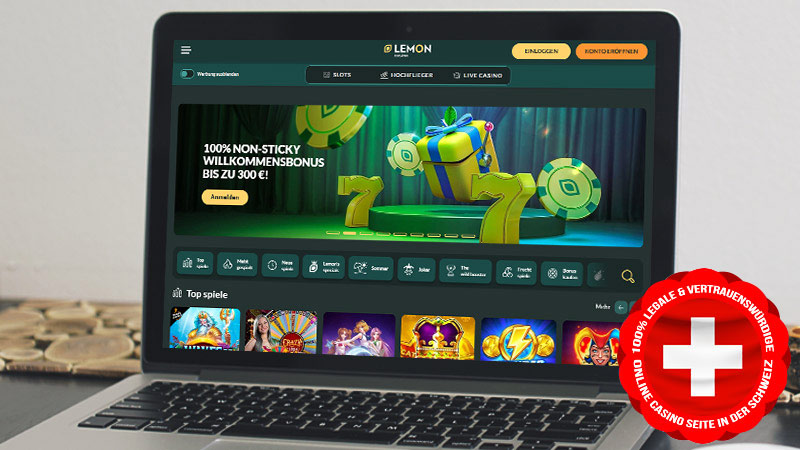 Lemon Casino auf dem Computerbildschirm