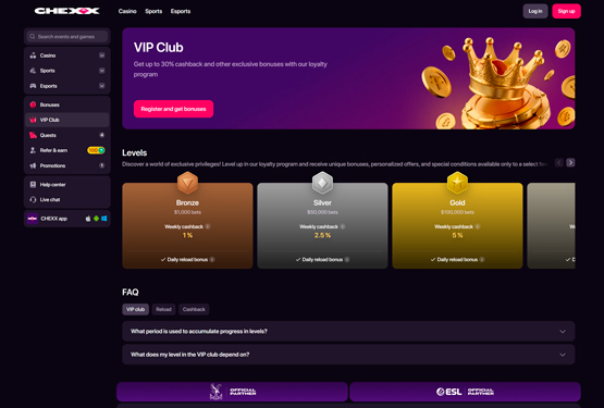 Chexx Casino VIP