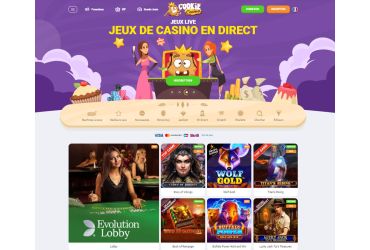Cookie casino page daccueil