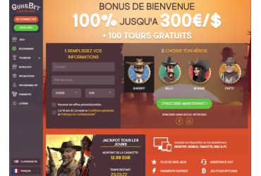Gunsbet casino page d accueil