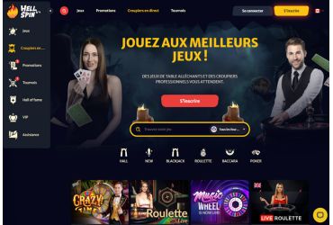 Hellspin Casino – jeux en direct