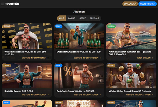 MrPunter Casino-Aktionsseite