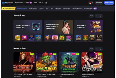 SkyCrown Casino Spielvielfalt