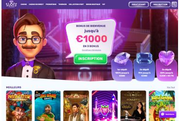 Slotspalace Casino page daccueil
