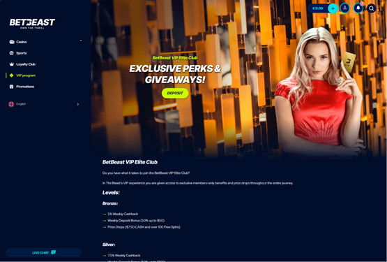 BetBeast Casino VIP