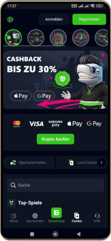 Betsio casino mobil