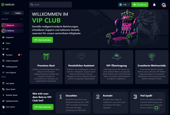Betsio Casino VIP-Cashback