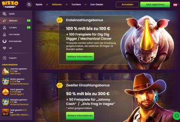Bizzo Casino - werbeaktionen