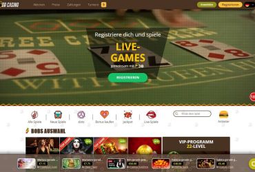 Bob Casino – hauptseite