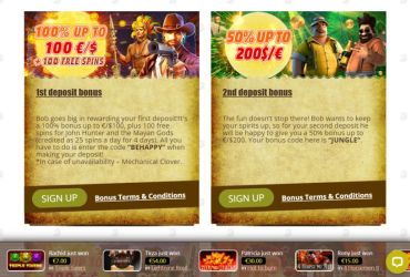 Bob Casino – promotions