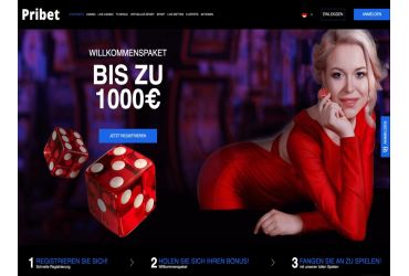 Pribet Casino Hauptseite