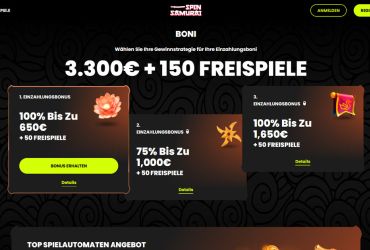 Spin Samurai – werbeaktionen
