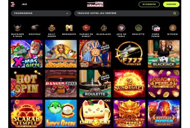 Spin Samurai casino machines a sous