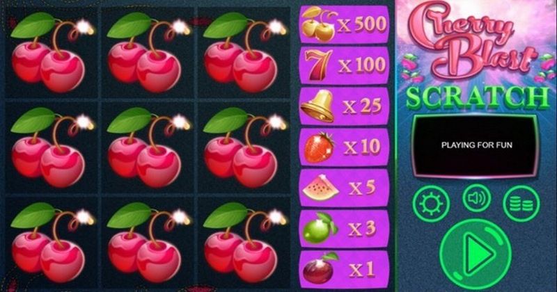 Jetzt kostenlos im Cherry Blast Scratch Online Slot von 1x2 Gaming spielen | schweizcasino.online