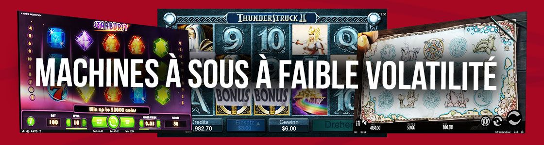 machine à sous à faible volatilité